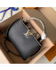 Louis Vuitton Capucines PM Python Top Handle Bag N95382 Black/Grey 2019