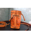 Fendi Mini Transparent Mon Tresor bucket Bag Orange 20199