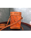 Fendi Mini Transparent Mon Tresor bucket Bag Orange 2019