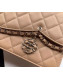 Chanel Quilted Lambskin Tassel Wallet on Chain WOC AP0278 Nude 2019