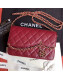 Chanel Quilted Lambskin Tassel Wallet on Chain WOC AP0278 Burgundy 2019