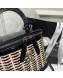 Chanel Rattan Woven Small Vanity Case AS1352 Black/Beige 2020