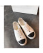 Chanel CC Canvas Lace-up Sneaker White/Black 2019