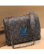 Louis Vuitton Monogram Pop Twist MM Shoulder Bag M55480 Blue 2019