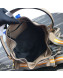 Prada Leather Bucket Bag 1BE018 Beige 2019