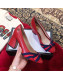Gucci Leather Heel Pump with Web Bow Red 2019