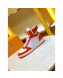 Louis Vuitton Rivoli Calfskin Monogram High-Top Sneakers Red 2019