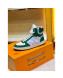 Louis Vuitton Rivoli Calfskin Monogram High-Top Sneakers Green 2019