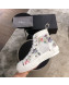 Dior x Kaws Floral High-top Sneakers White/Pink 2019(For Women and Men)
