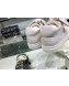 Chanel Vintage Lambskin Bow Sneakers G34919 White 2019