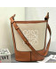Loewe Hobo Anagram Bucket Bag in Classic Calfskin Brown/Beige 2021