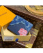 Louis Vuitton Monogram Drip Slender Wallet M81020 Blue 2021 