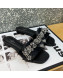 Louis Vuitton Diva Satin Crystal Bow Flat Slide Sandals Black 2022