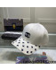 Chanel Canvas Baseball Hat White 2022 17