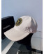 Louis Vuitton LV Patch Canvas Baseball Hat White 2022 031101