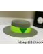 Bottega Veneta Straw Wide Brim Hat Green 2022 031112
