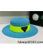 Bottega Veneta Straw Wide Brim Hat Blue 2022 031124