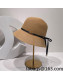 Chanel Straw Bucket Hat Khaki 2022 031130