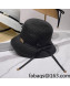 Chanel Straw Wide Brim Hat Black 2022 031128