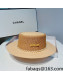 Chanel Straw Bucket Hat Brown 2022 02