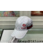 Gucci GG Canvas Baseball Hat White 2021 65