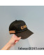 Chanel Canvas Baseball Hat Black 2022 86