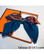 Hermes Silk Bow Headband Orange 2022 47
