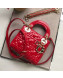 Dior Classic Lady Dior Mini Bag in Patent Leather Bright Red/Gold