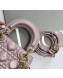 Dior Classic Lady Dior Lambskin Mini Bag Light Pink/Gold