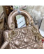 Dior Classic Lady Dior Lambskin Mini Bag Champagne Gold