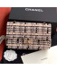 Chanel Woven Medium Flap Bag Nude/Black 2020