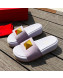 Valentino One Stud Lambskin Platform Slide Sandals Purple 2022 0323116