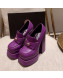 Versace Intrico High Heel Platform Loafers Pumps 15.5cm Purple 2022 