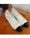 Chanel Lambskin Ballerinas with Ring Strap G38986 White 2022