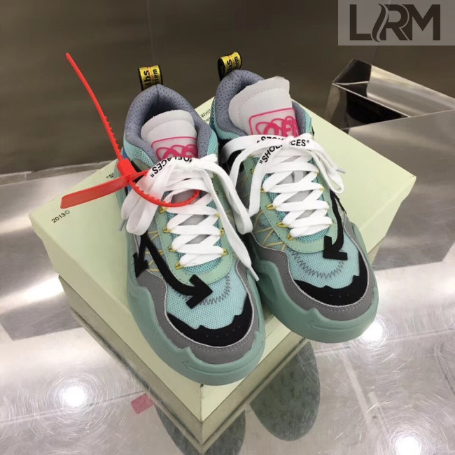 Off-White C/O ODSY-1000 Mesh and Calfskin Sneakers Light Green 2019 ...